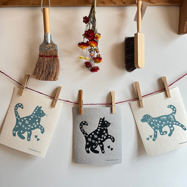 Pups and Cats Collection | Swedish Dishcloth