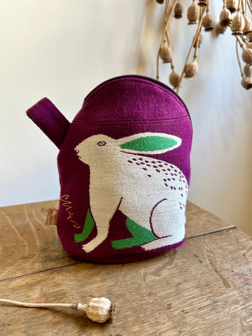 Rabbit Gusseted Pouch | Purple