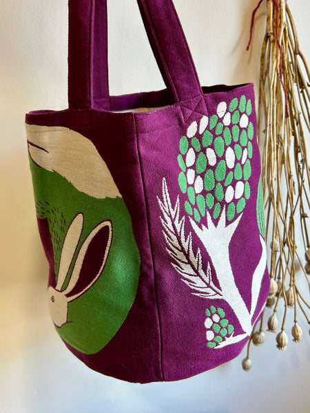 Rabbit Tote Bag | Purple