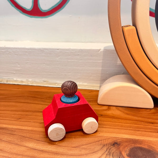 Red Wooden Car
