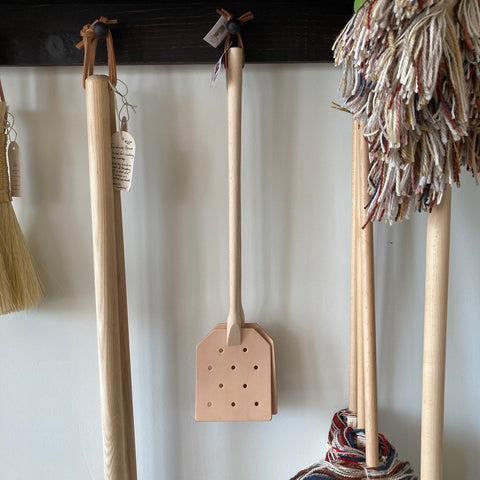 Leather & Wooden Fly Swatter