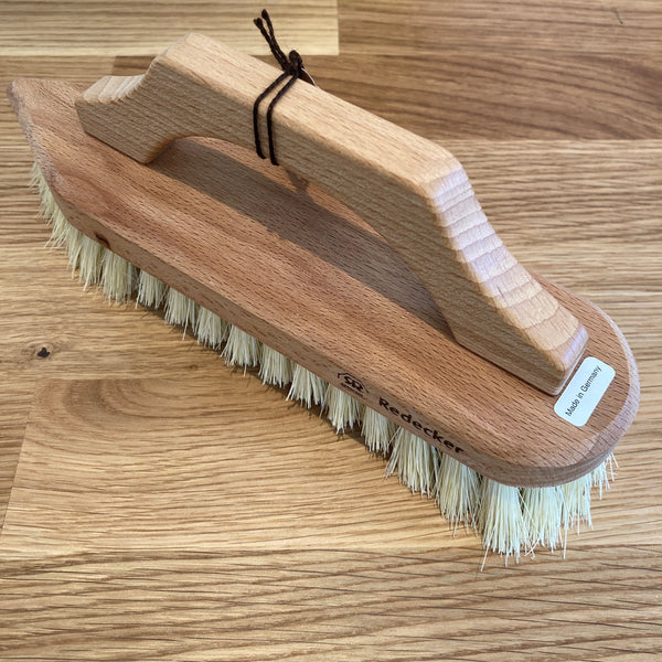 Heavy Duty Scrub Brush | Tampico Fiber and Oiled Beechwood