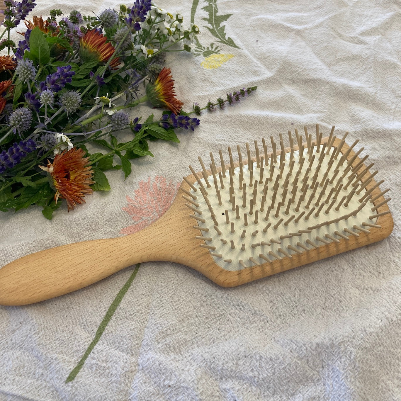 Hair Brush for Long Hair | Beechwood and Wooden Bristles