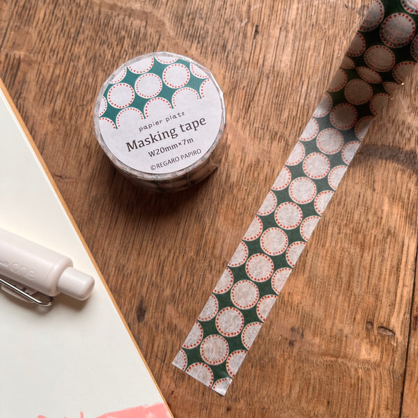 Dot in Green and Red - Regaro Papiro Washi Tape