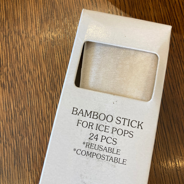 Reusable Bamboo Popsicle Sticks