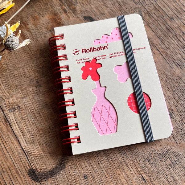 Marta A - Flowers Rollbahn Mini Spiral Notebook
