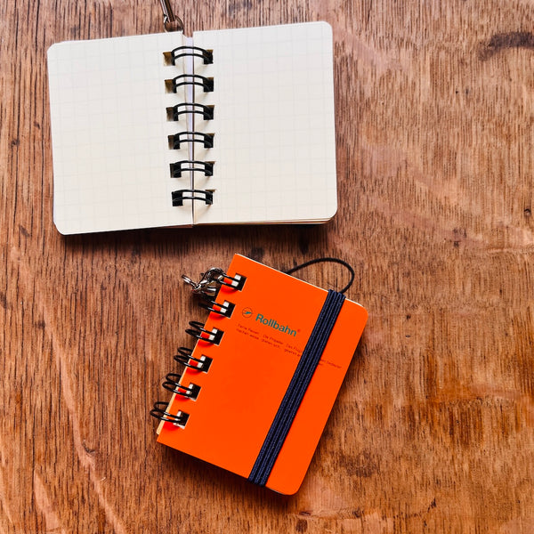 Rollbahn Micro Spiral Notebook on Keychain