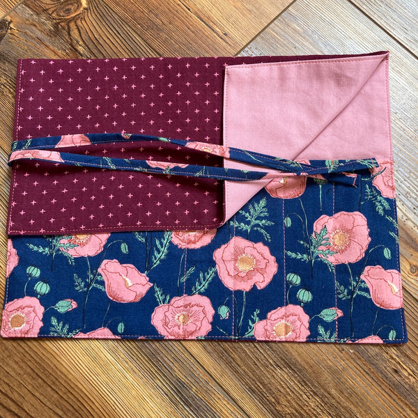 Rose Poppy Cutlery Wrap