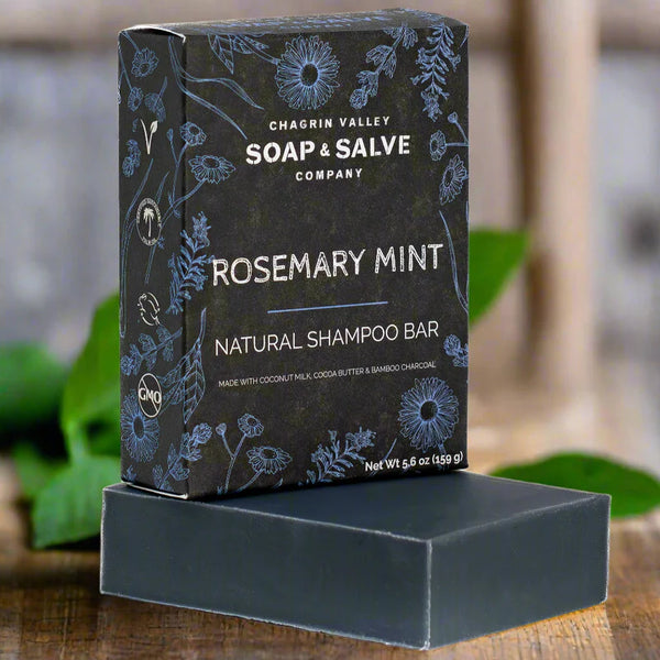 Rosemary Mint Shampoo Bar with Bamboo Charcoal