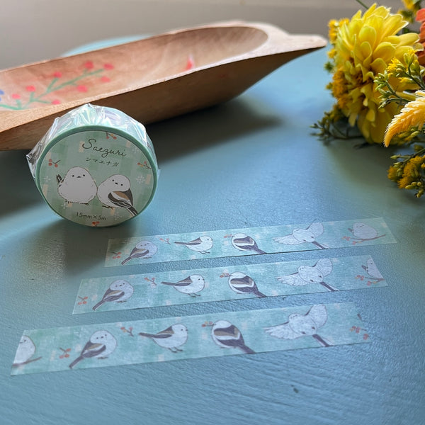 Shima Enaga (Snow Fairy) Bird | Washi Tape