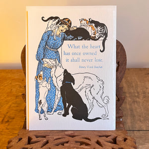 Animal Lover by Theophile-Alexander Steinlen | Letterpress Greeting Card