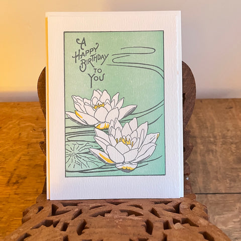 Golden Pond | Letterpress Greeting Card