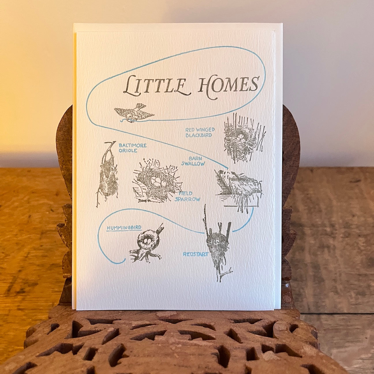 Little Homes | Letterpress Greeting Card