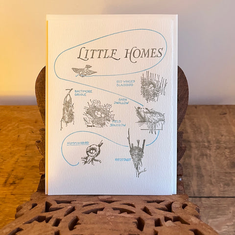 Little Homes | Letterpress Greeting Card