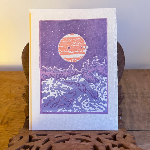 Moons of Jupiter | Letterpress Greeting Card