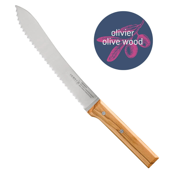 Serrated 8” Bread Knife | Olivewood