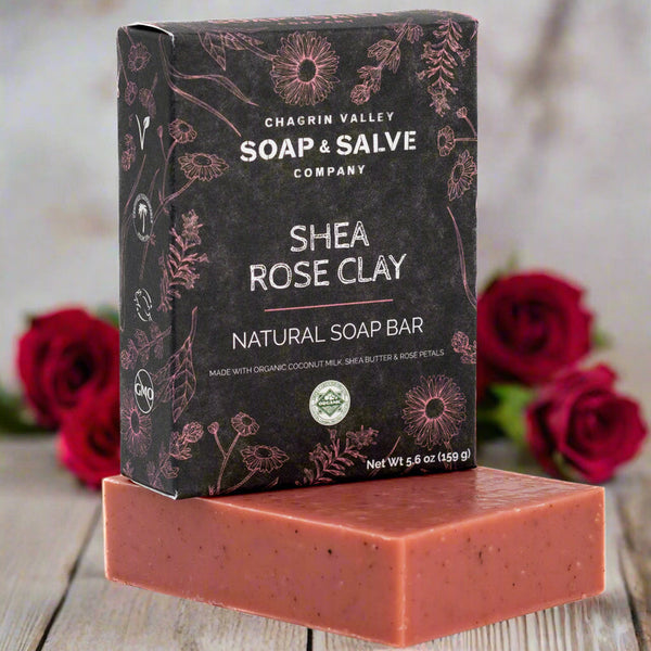 Shea Rose Clay Natural Soap Bar