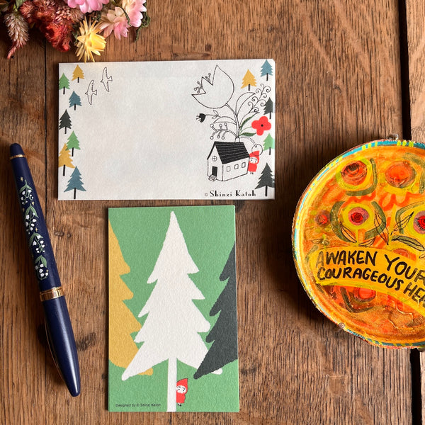 Hide and Seek With Wolves Mini Letter Set