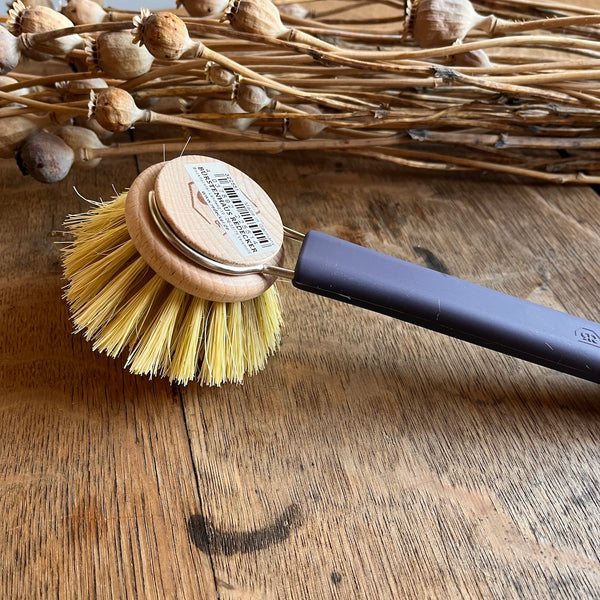 Dish Brush Handle with Silicone Cover