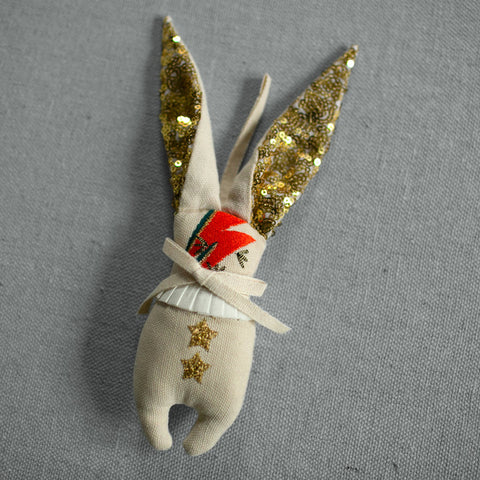 Bowie Bunny | Cotton Ornament