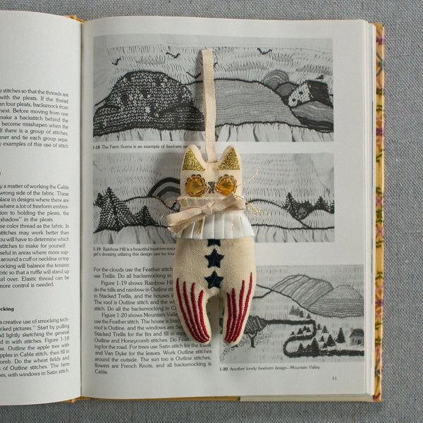Rocket Cat | Cotton Ornament