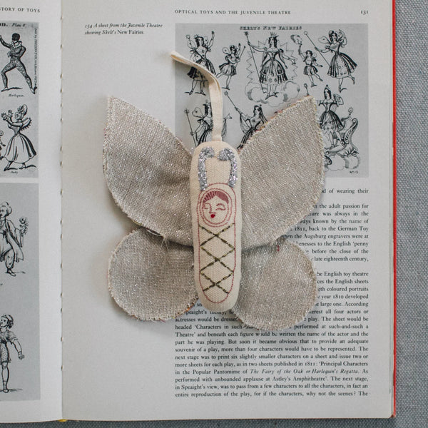 Sleepy Moth | Cotton Ornament