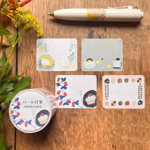 Relaxing Snack Time Roll Sticky Notes