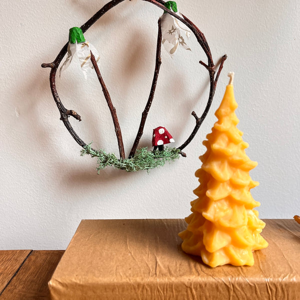 Pine Tree Beeswax Candles