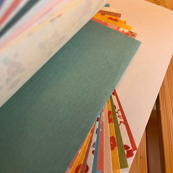 Flower Komon Chiyogami Origami Pack