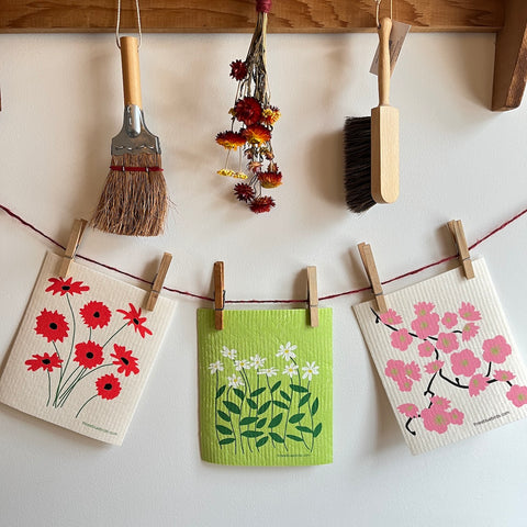 Spring Flowers Collection #2 | Swedish Dishcloth