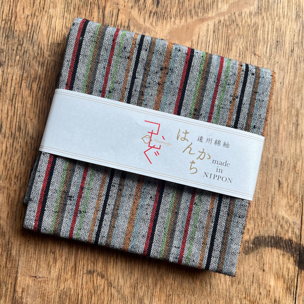 Tsumugu (Japanese Cotton) Handkerchiefs | Striped