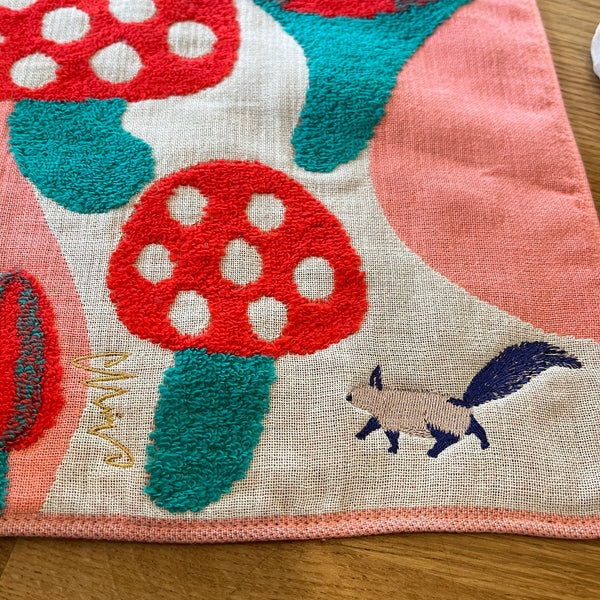 Squirrel Red Towel Handkerchief/Washcloth