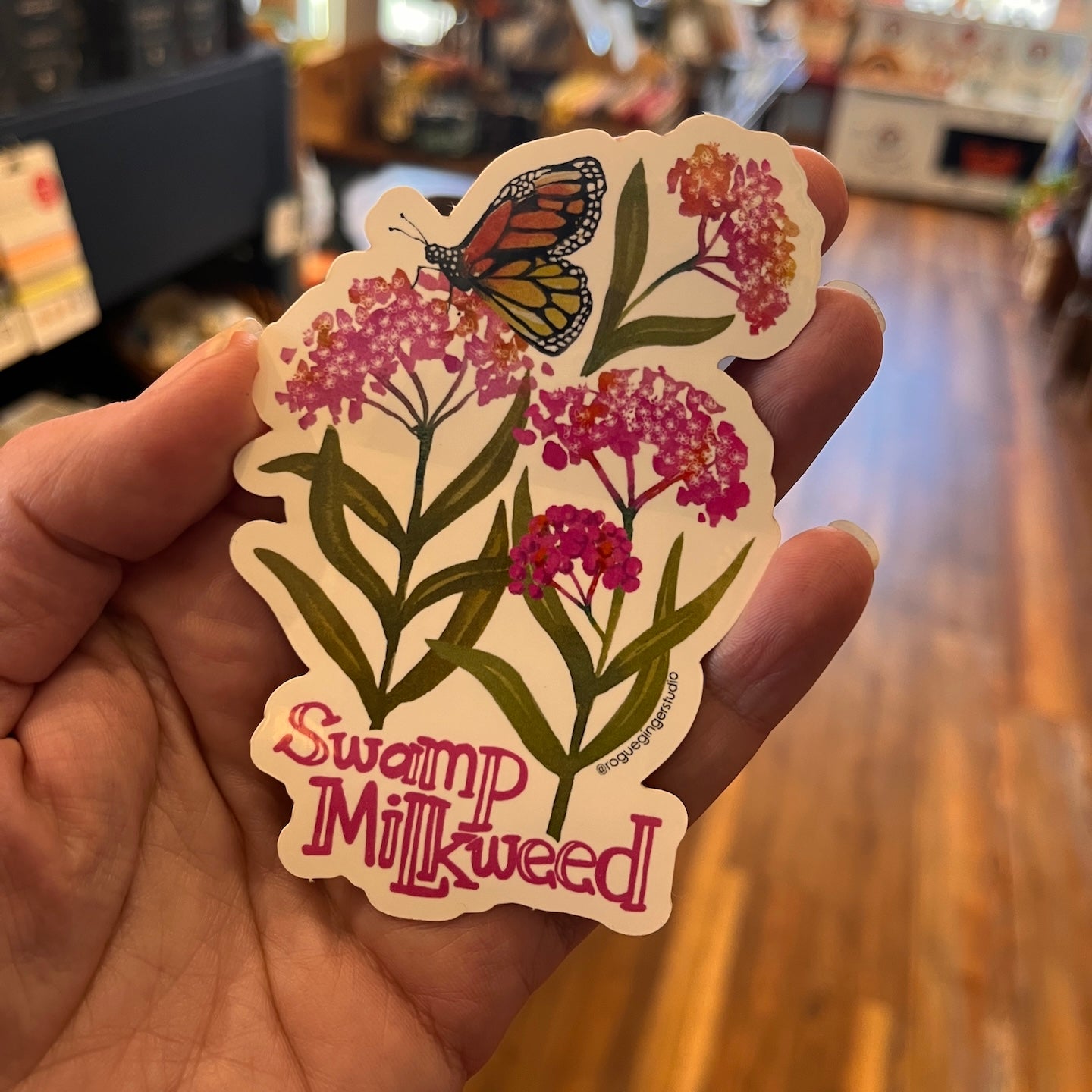 Swamp Milkweed | Native Plant Sticker – Pink Moon Goods