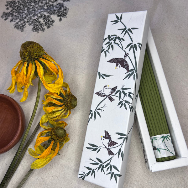 Engimono Bamboo Sparrow Japanese Incense Sticks