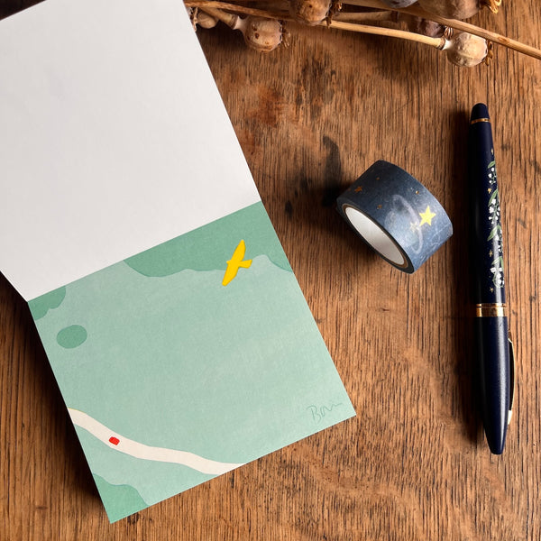 Taku Bannai Memo Block Pad - Bird