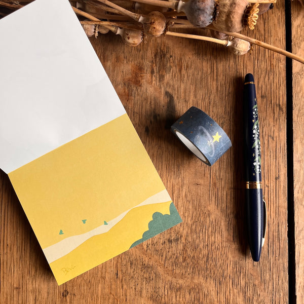 Taku Bannai Memo Block Pad - Bird