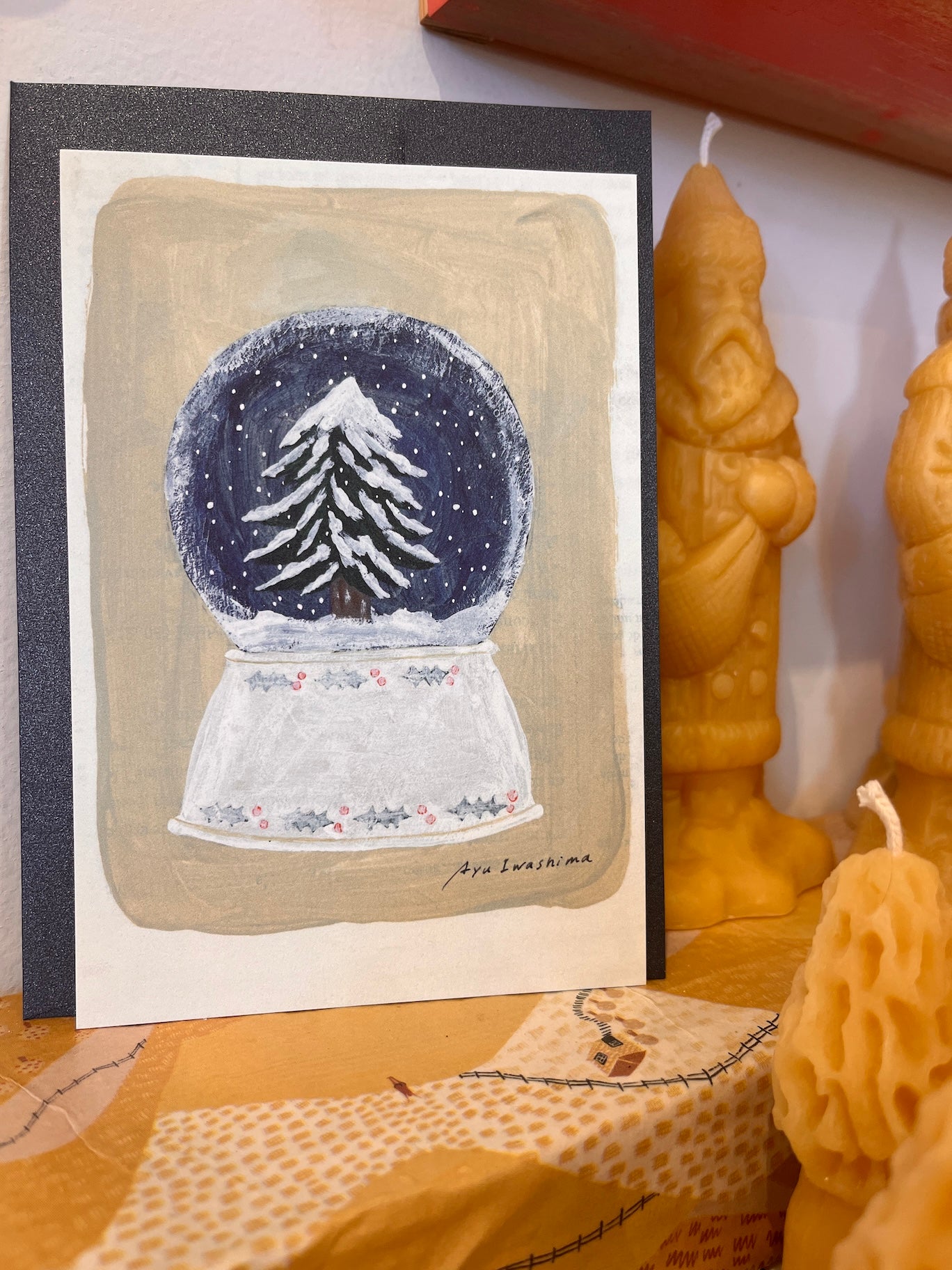 Snowglobe Holiday Single Card