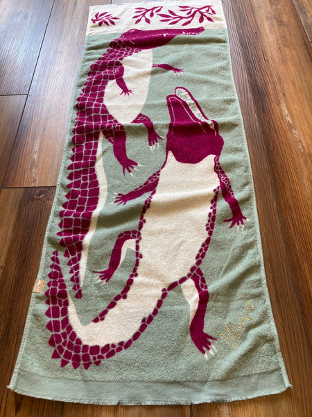 Crocodile Brothers Tenugui Imabari Towel