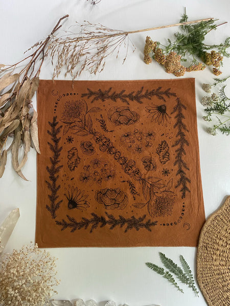 Herbalist Bandana + Alter Cloth | Herbs of Protection