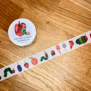 Washi Tape with caterpillar and fruit imagery