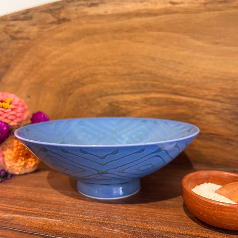 Translucent Blue | Hakusan Toki Hasami Ware Rice Bowl
