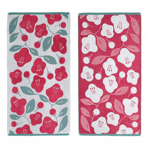 Tsubaki (Camellia) in Red | Imabari Towel