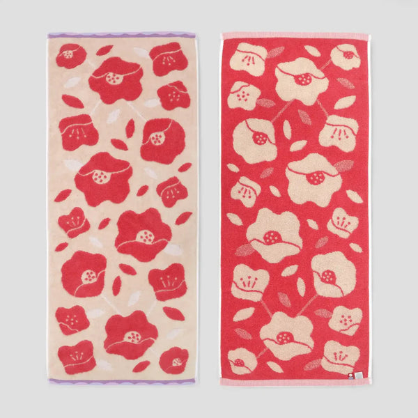 New! Tsubaki in Red | Imabari Towel
