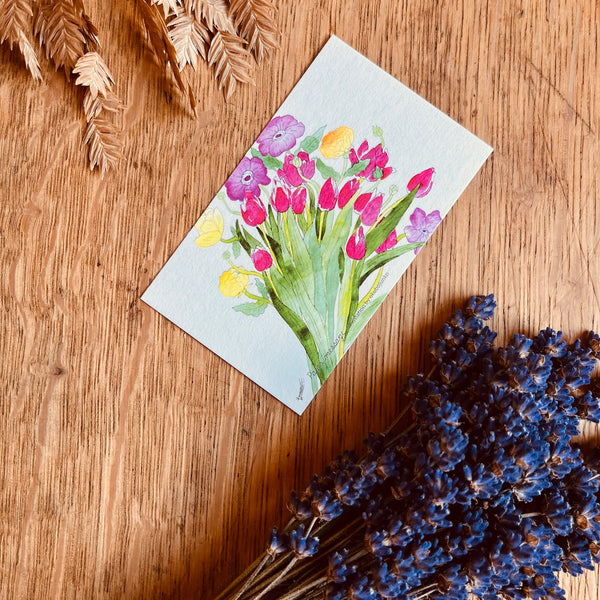 Message Cards | Flower Themed