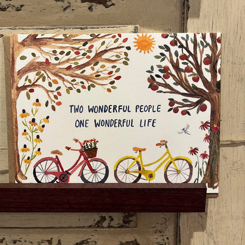 Two Wonderful People One Wonderful Life | Single Card