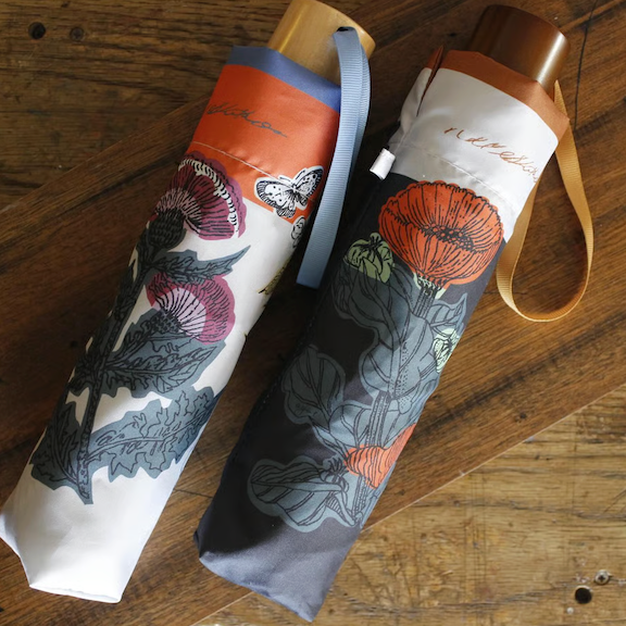 Botanical Print Folding Umbrella | by Aya Inoue