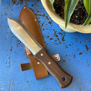 Hori Hori Gardening Knife | With Faux Leather Holder