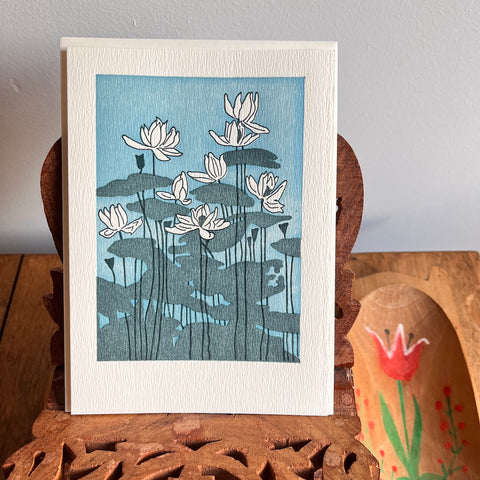 Water Lillies | Letterpress Greeting Card