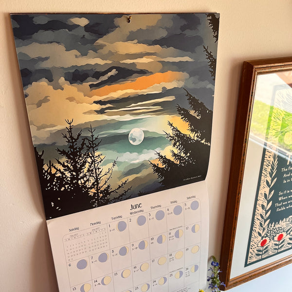 We'Moon on the Wall 2027 Astrological Moon Phase Calendar