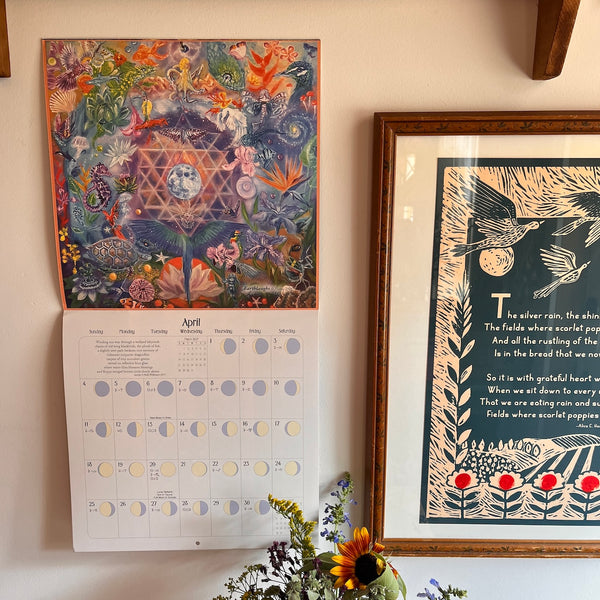 We'Moon on the Wall 2027 Astrological Moon Phase Calendar
